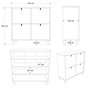 Hanah Home Nord - ND1-SW Armario para Zapatos Blanco y Roble
